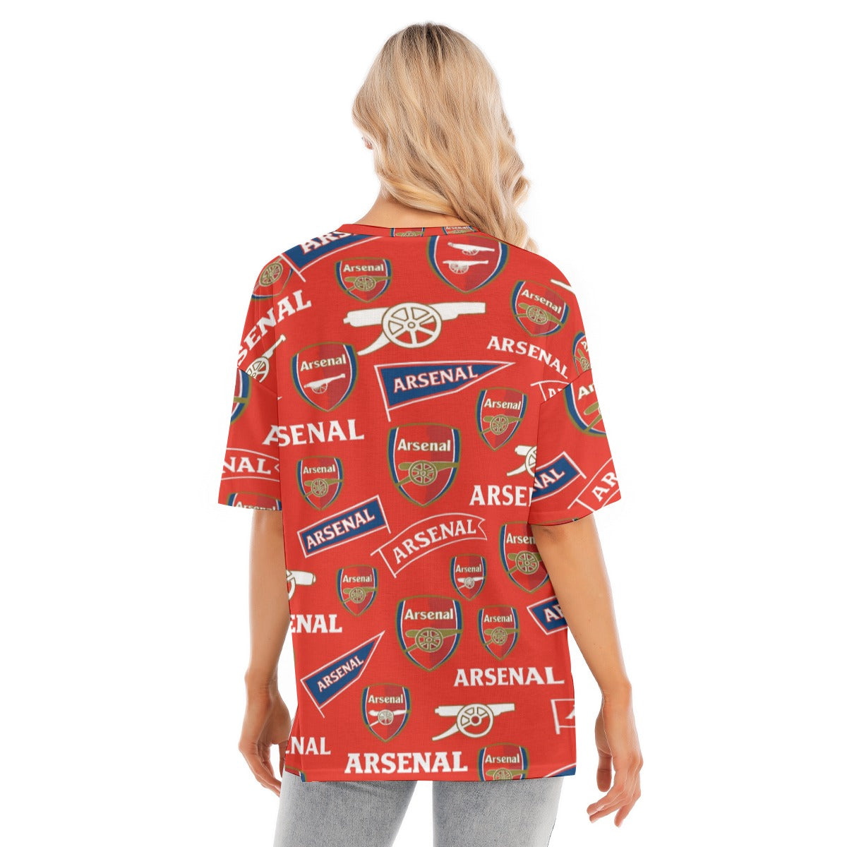 Arsenal Football Club Women's Short Sleeves T-shirt With Hem Split streetwear fashion product image 4
