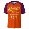 Phoenix Arizona Vintage Varsity T-Shirt – Orange and Purple Athletic Streetwear City Shirt – fan gear, fan gear, image 1.0