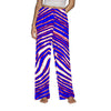 Buffalo Zebra Football Women’s Pajama Pants – Zebra Game Day Loungewear Style – fan gear, nfl fan apparel, image 1.0