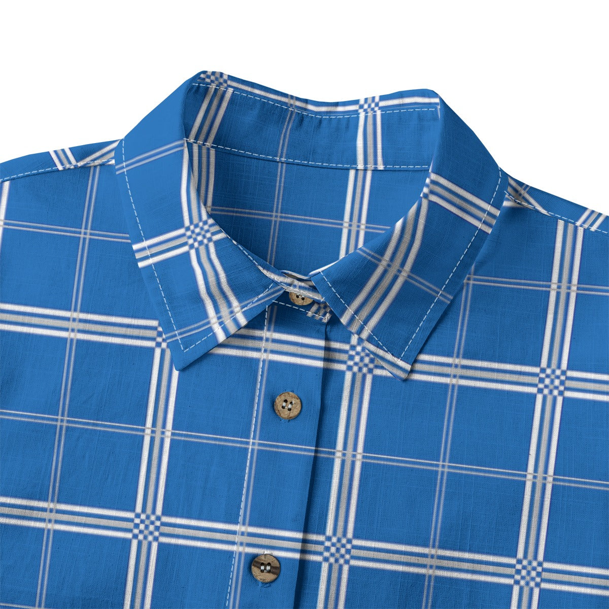 kentucky wildcats tartan plaid oversized button up women shirt women's shirt | 125gsm cotton women tartan plaid game day fashion