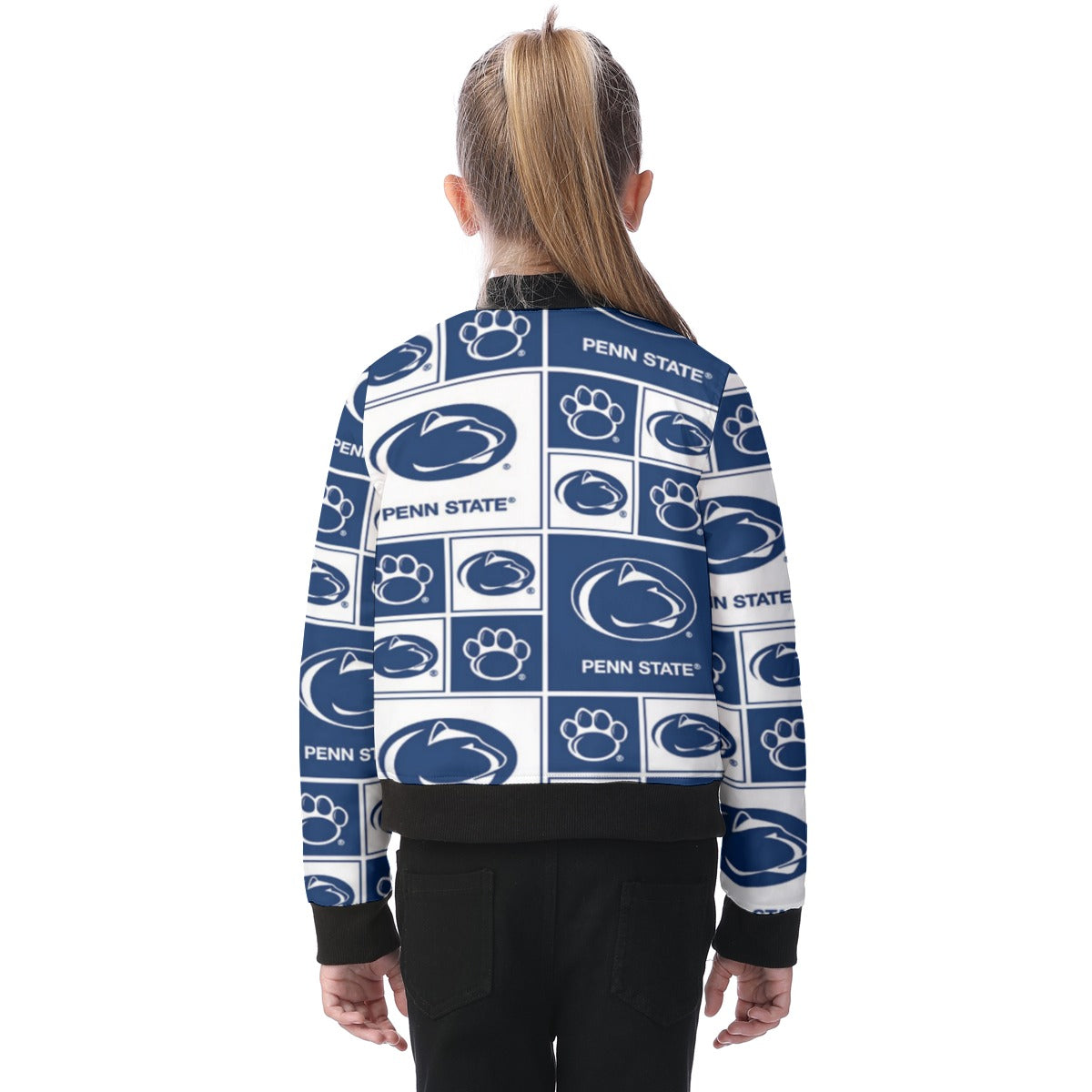 Penn State - Nittany Lions Kid's Bomber Jacket White varsity sports apparel