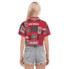 New Mexico Lobos Women's Cropped Shirt White game day apparel
