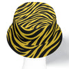 White Smoke Pittsburgh Football Yellow Black Zebra Double-Side Printing Bucket Hat – Game Day Streetwear