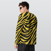 Lavender Pittsburgh Football Yellow Black Zebra Long Sleeve T-Shirt | 190GSM Cotton
