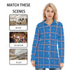 kansas jayhawks tartan plaid women shirt women tartan plaid game day fashion