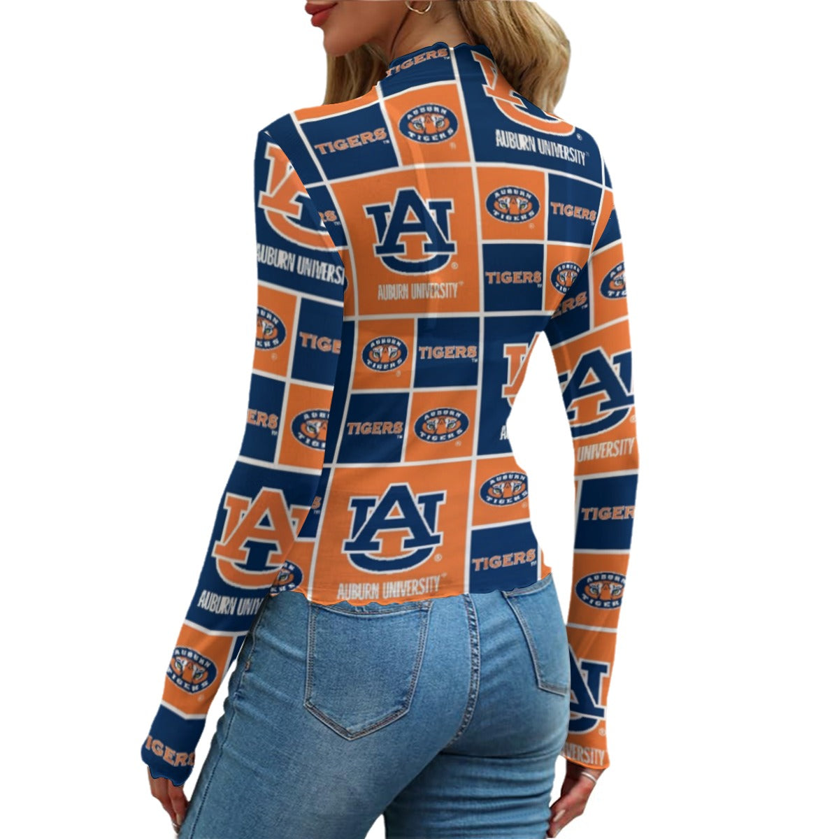 Auburn Tigers Women's Mesh T-shirt - Auburn aesthetic tee varsity sportswear product image 2.0