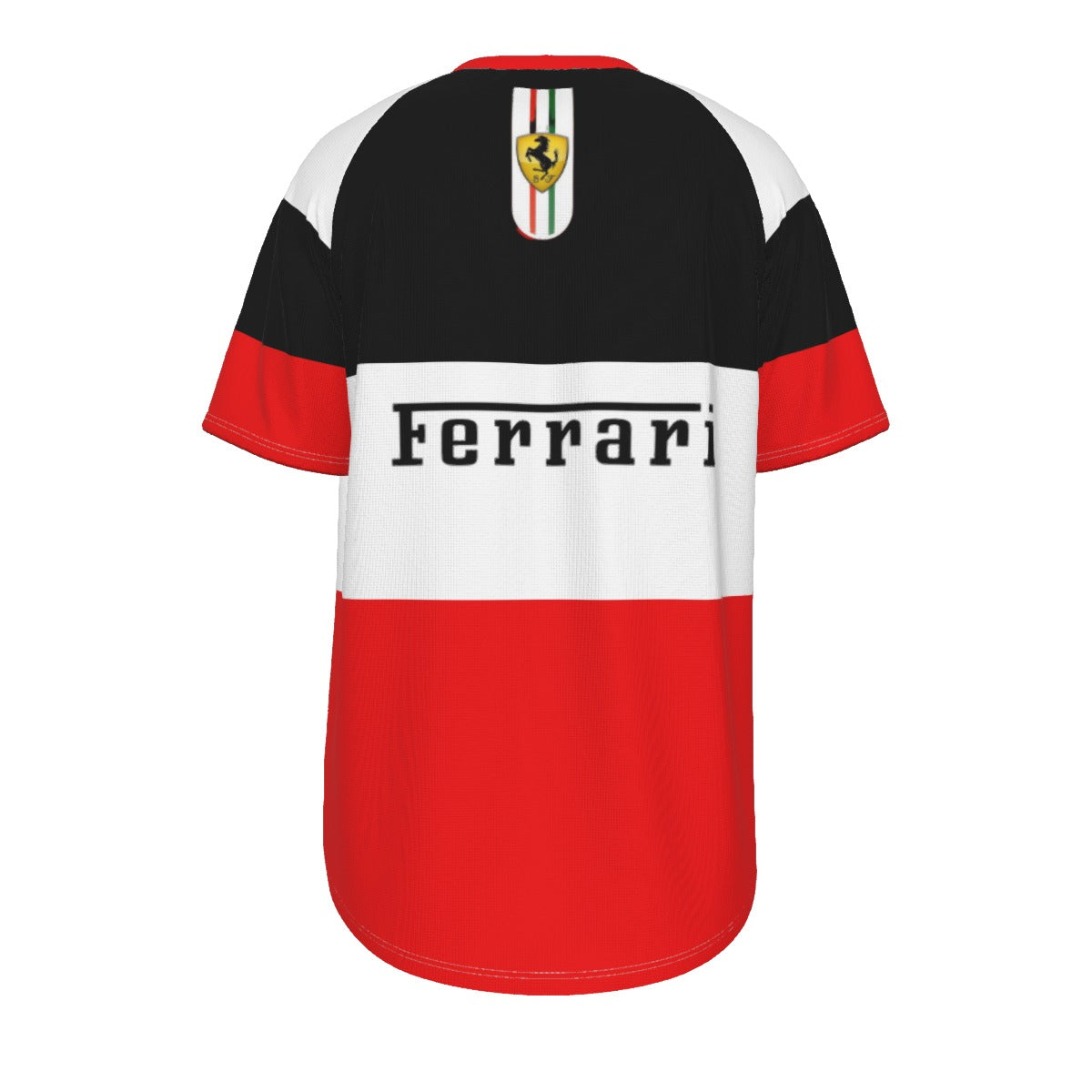 White Smoke Ferrari Retro 90s Motorsport Racing T Shirt Red Black White Vintage Racing Streetwear Tee