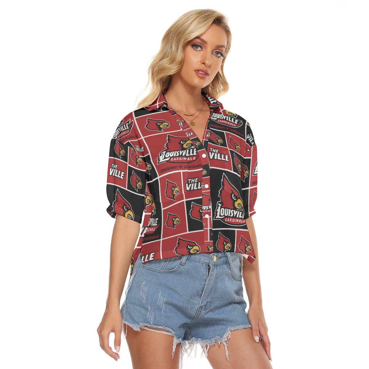 Louisville Cardinals Women's V-neck Shirts varsity sportswear product image 2.0