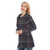connecticut huskies tartan plaid women shirt
