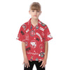 Nebraska Lincoln Cornhuskers Kid's Hawaiian Vacation Shirt - Big Ten football apparel varsity sportswear product image 1.0