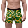 Green Bay Football Yellow Green Zebra Men’s Stretch Boxer Briefs – Game Day Comfort Wear – game day outfit, sportswear style, image 1.0