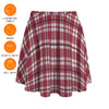 Alabama Crimson Tide Tartan Plaid Crimson White Women's Bazyrey Skirts With pocket
