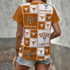 Texas at Austin - Longhorns Women's V-neck T-Shirt White varsity sports apparel