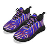 White Smoke Men's Light Sports Shoes – Red Blue White Zebra Game Day Style