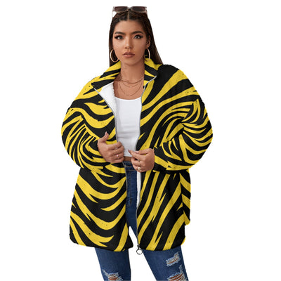 Pittsburgh Football Yellow Black Zebra Unisex Borg Fleece Coat With Zipper Closure (Plus Size) – Gam – breathable comfort wear, lightweight game day shirt, image 1.0