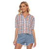 Florida - Gators tartan plaid Women's V-neck Shirts - college football fan apparel sportswear product image 1.0