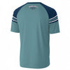 White Smoke Minneapolis Minnesota MN V-Neck Raglan T-Shirt – Teal and Navy Vintage Athletic Minneapolis Shirt