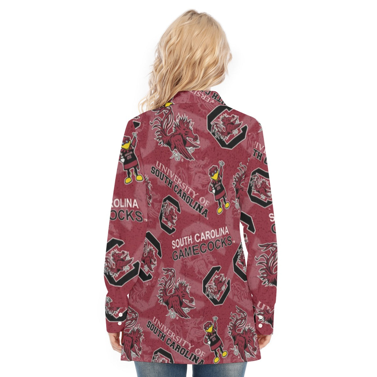 South Carolina Gamecocks Women's Long Shirt - college football fan gear varsity sportswear product image 4.0