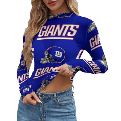 New York Giants  Women's Mesh T-shirt – sportswear style, nfl fan apparel, image 989