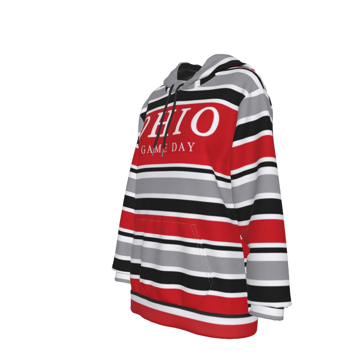 Ohio State Women's Heavy Fleece Hoodie White game day varsity apparel