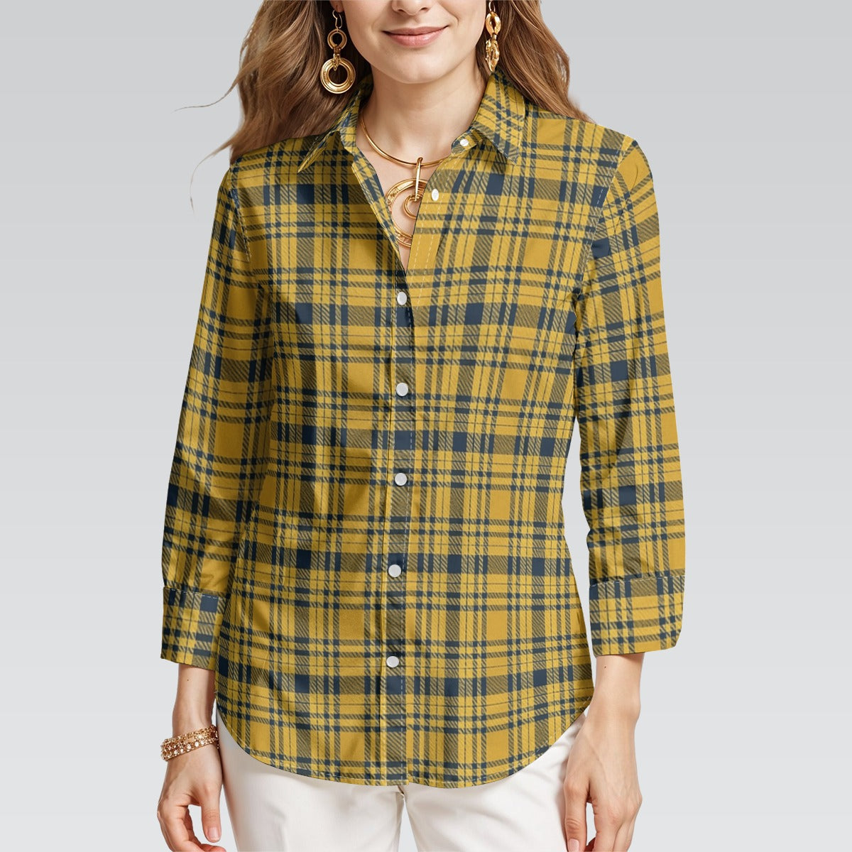 college tartan plaid women shirt women tartan plaid fashion