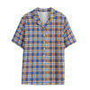 florida gators tartan plaid blue orange  women tartan plaid game day shirt
