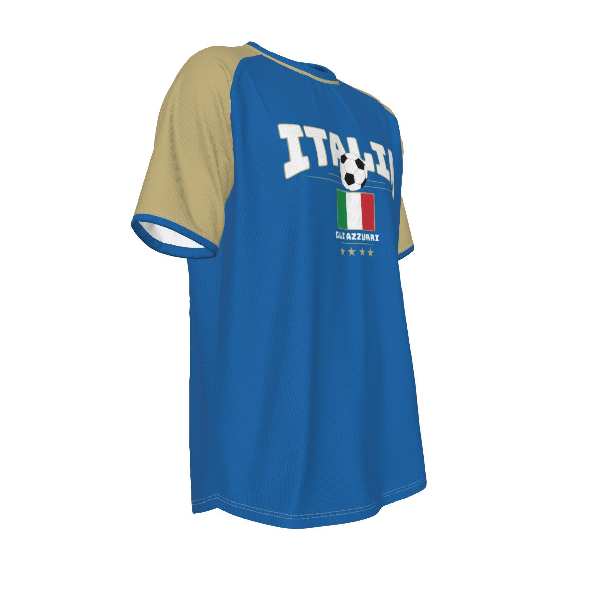 White Smoke Italy Soccer Fan T-Shirt – Vintage Italia Football Shirt Gli Azzurri Style | Retro Italian Football Tee