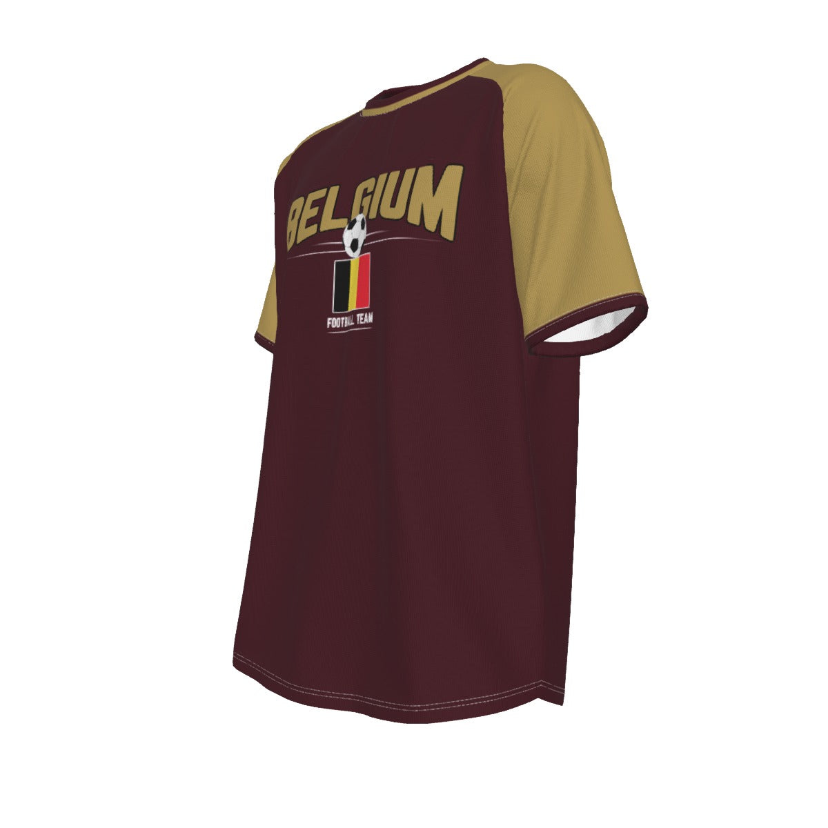 Dark Slate Gray Belgium Soccer Fan T-Shirt – Vintage Belgium Football Shirt Retro Belgian National Team Style | Classic Belgium Soccer Tee