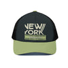 White Smoke Unisex Trucker Hat With Black Half-mesh