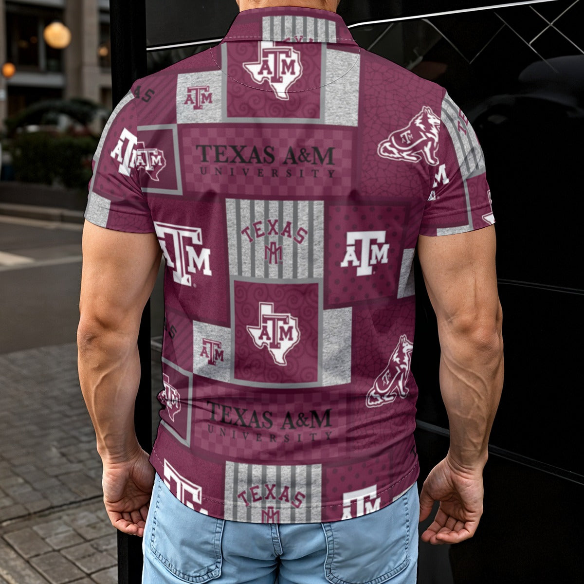 Texas A&M Aggies Men's Polo Shirt - Aggies fan gear varsity sportswear product image 2.0
