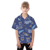 Kansas City Royals Kid's Hawaiian Vacation Shirt kansas city royals baseball fan apparel game day outfit
