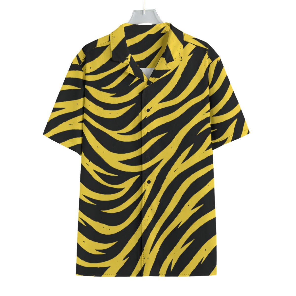 Pittsburgh Football Yellow Black Zebra Men's Hawaiian Shirt – football shirt, football shirt, image 1.0