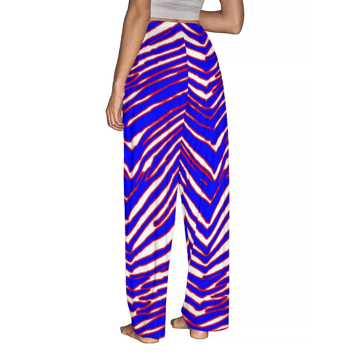 Buffalo Zebra Football Women’s Pajama Pants – Zebra Game Day Loungewear Style