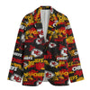 Kansas City Football Blazer Red Yellow Game Day Jacket