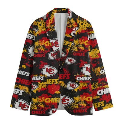 Kansas City Football Blazer Red Yellow Game Day Jacket