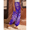 Sienna Buffalo football Women's Carrot Pants – Red Blue White Zebra Game Day Style