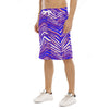 Buffalo football  Men's Tether Loose Shorts With Pocket – Red Blue White Zebra Game Day Style – football shirt, lightweight game day shirt, image 1.0