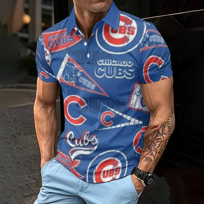 Chicago Cubs Men's Polo Shirt chicago cubs baseball fan apparel game day outfit