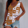 Texas at Austin - Longhorns Women's Sleeveless V-Neck Tank Top White varsity sports apparel