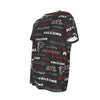 atlanta-falcons-short-sleeve-t-shirt red black football outfit back view