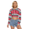 Ohio State - Buckeyes football Women's Crop Top Hoodie|Velvet – breathable comfort wear, casual fan outfit, image 1.0