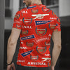 Arsenal FC  Men's Short Sleeve Button Polo Shirt