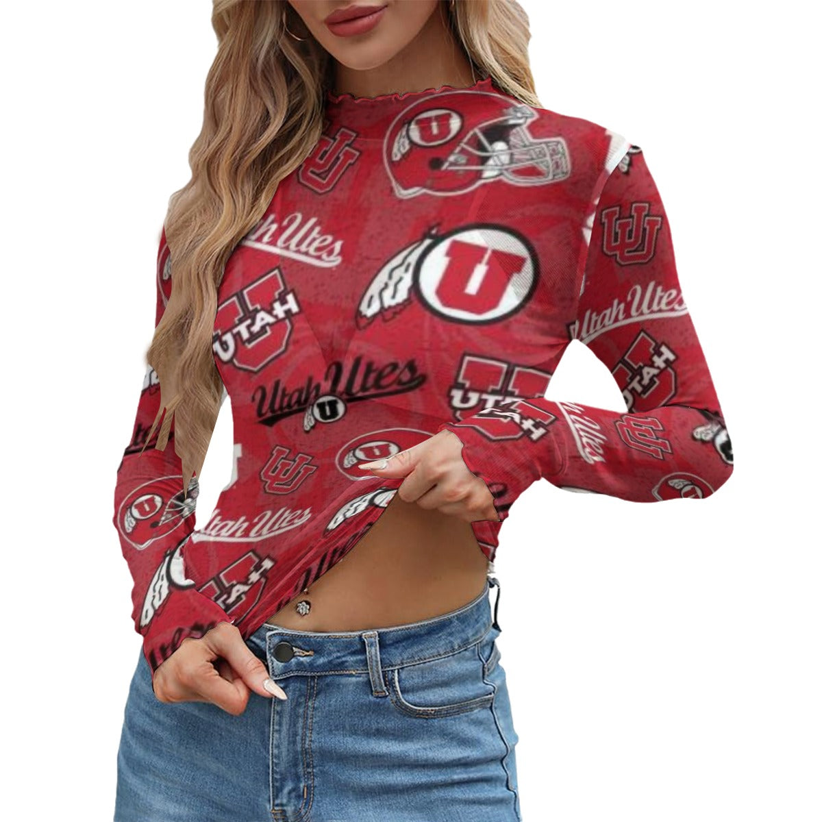 Utah Utes Women's Mesh T-shirt varsity sportswear product image 1.0