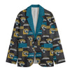 Jacksonville Football Blazer Black Teal Game Day Jacket