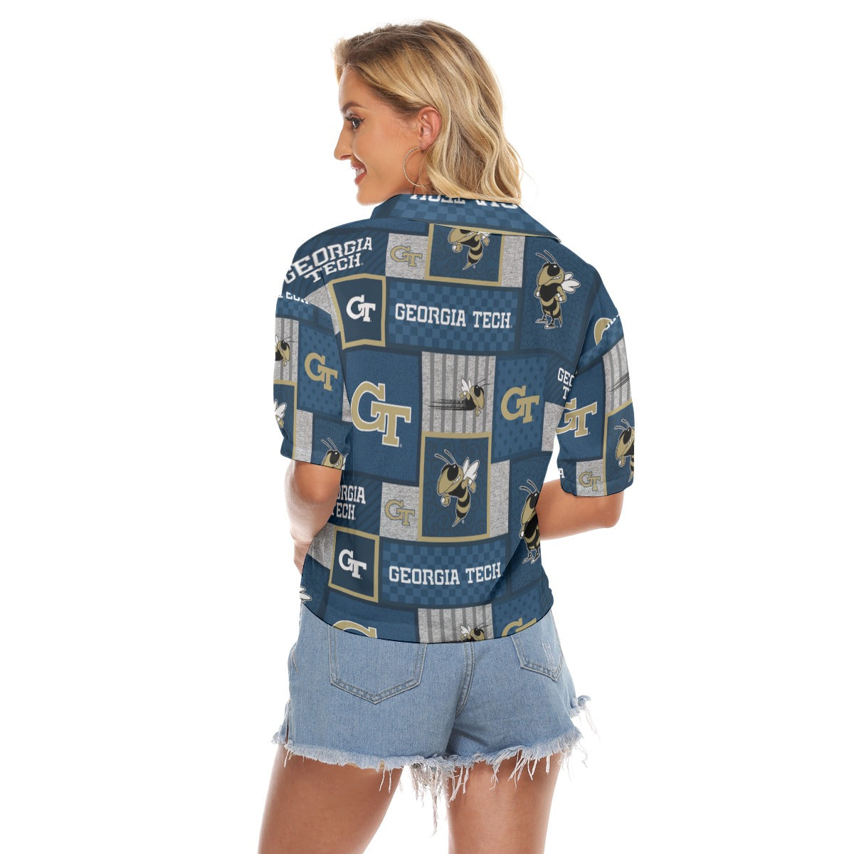 Georgia Tech Yellow Jackets Women's V-neck Shirts varsity sportswear product image 4.0