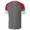Columbus Ohio State Buckeyes Grey and Red Shirt – Retro Columbus Football Fan V Neck Tee White game day varsity apparel