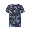 Tennessee Titans Short Sleeve T-Shirt navy light blue football back view game day look