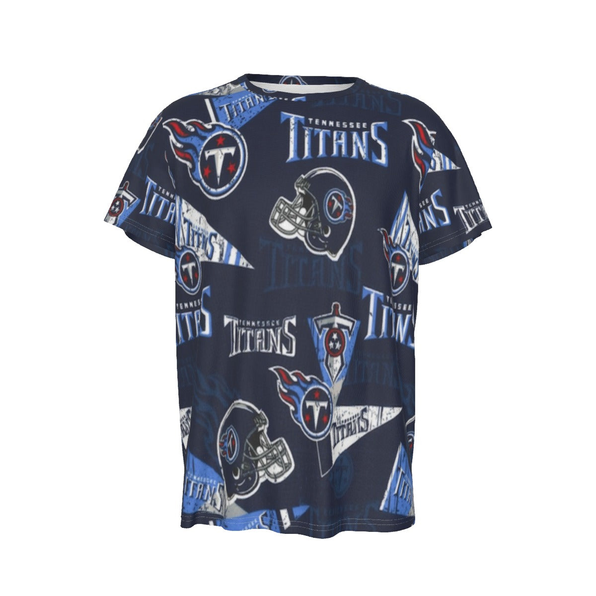 Tennessee Titans Short Sleeve T-Shirt navy light blue football back view game day look