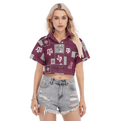 Texas A&M - Aggies Women's Cropped Shirt - Aggies fan gear varsity sportswear product image 1.0