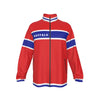 White Smoke Men’s Buffalo Football Stand-Up Collar Zip-Up Windproof Jacket – Red, Blue White Zebra Game Day Style